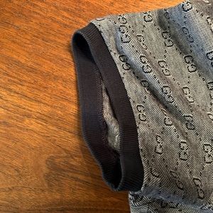 Gucci GG Supreme V-neck polo shirt